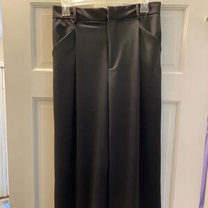 Zara Black Pleated Wide Leg Pants - Size M